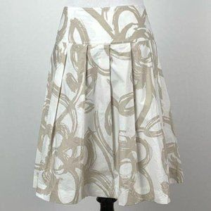 Banana Republic Skirt-  size 10- floral abstract- box pleat